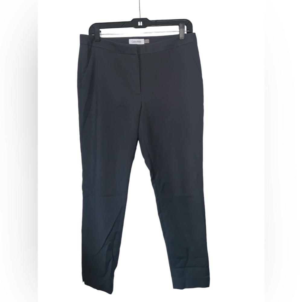 Calvin Klein‎ gray mid rise ankle skinny dress pants in size 8